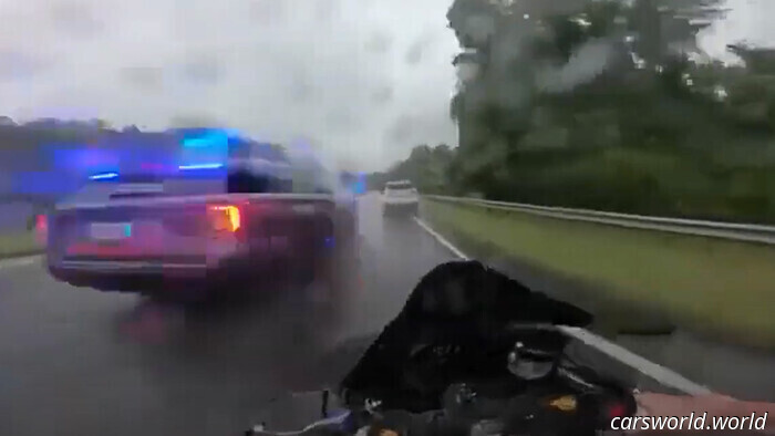 Police Strike Biker Following High-Speed Pursuit | Carscoops